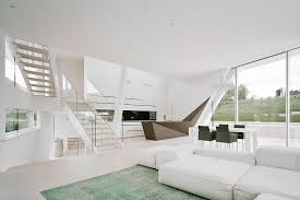 Freundorf Residence Futuristic All White House Near Vienna Austria By Project A01 Architects 10 Stunning Homes Futuristic Home Interior Design Space Interiors