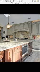 Ferro Gold Granite Tone Cabinet Layout And Grey Tone Wood Tile Flooring Home Remodeling Wood Tile Kitchen Cabinets