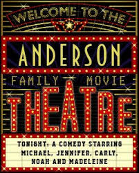 Movie Theatre Marquee Home Cinema Custom Name Poster Movie Theater Home Cinemas At Home Movie Theater