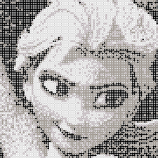 Pixel Art En Perle Hama A Realiser La Reine Des Neiges En Perler Beads Pixel Art Point De Croix Art Perle