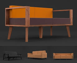 3d Furniture Chair Sofas Modern 5 Blender Models Full Texture Included High Quality 3d Model And Shader Furniture Blender Models Sofas