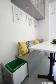 Banquette Avec Rangement Integre Pour La Poubelle De Recyclage Banquette Cuisine Coin Banquette Banquette Salle A Manger