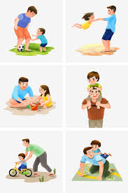 Dad And Kids Play Series Happy Father S Day Dad And Son Daughter Png Transparent Clipart Image And Psd File For Free Download In 2020 Kids Clipart Kids Fathers Kids Background