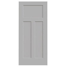 Jeld Wen Craftsman Driftwood 3 Panel Craftsman Slab Interior Door Common 36 In X 80 In Actual 36 In Wood Doors Interior Craftsman Interior Doors Slab Door
