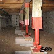 Ellis Manufacturing Co Screw Jack Supporting Floor Sj 4 Raise First Floor Lally Columns Wood Doors Manufacturing