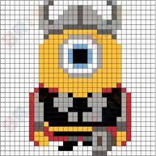 Minion Thor Pixel Art Lego Art Pixel Art Pixel Art Design