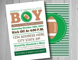 Football Baby Shower Invitation Sports Theme Boy Baby Shower Ideas Colors Can Be Football Baby Shower Sports Baby Shower Football Baby Shower Invitations