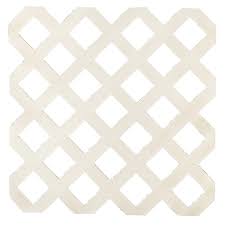 4 Ft X 8 Ft Almond Garden Vinyl Lattice 148923 Plastic Lattice Lattice White Vinyl