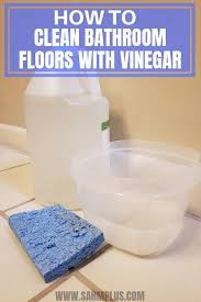 How To Clean Tile Floors With Vinegar And Water Easily Cleaning Tile Floors Clean Bathroom Floor Floor Cleaning Hacks