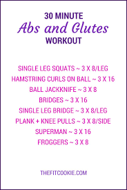 30 Minute Abs And Glutes Workout The Fit Cookie Glutes Workout Glutes Lower Stomach Workout