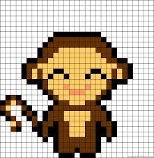 Resultat De Recherche D Images Pour Pixel Art Singe Borduren Op Kaarten Kralenpatronen Kruissteek