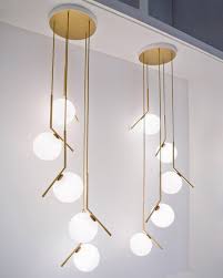 Soudabrooklyn Flos Usa There Is Strength In Numbers This One Of A Kind Design Features Custom Canopie Modern Hanging Lamp Ceiling Lamp Modern Floor Lamps
