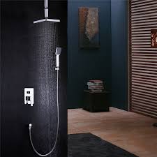 Chrome Shower Faucet Modern Ceiling Rainshower Set Shower Faucet Modern Ceiling Modern Shower
