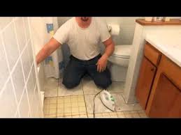 How To Remove Old Vinyl Or Linoleum Floor Tile In Seconds Youtube Linoleum Flooring Cleaning Hacks Flooring