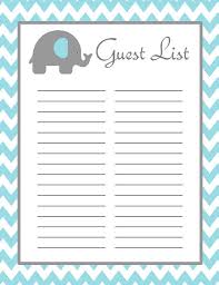Elephant Guest List Baby Shower Instant Download Sign In Gift Etsy Baby Shower Invitations Baby Shower Shower Invitations