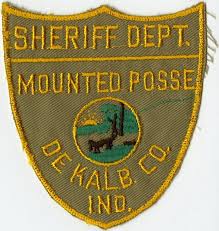 Us State Of Indiana Dekalb County Sheriff Office Mounted Posse Unit Patch Police Badge Dekalb County Dekalb