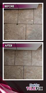 Before And After Result Of Tile Repairezy In 2020 Cracked Tile Repair Tile Repair Ceramic Floor Tile