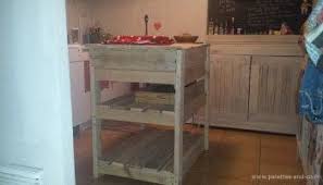 Comment Fabriquer Un Ilot Central De Cuisine En Palettes Cuisine En Palette Fabriquer Un Ilot Central Ilots Central Cuisine