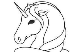 Coloriage D Une Tete De Licorne Stylisee Coloriage Coloriage Masque Coloriage Animaux