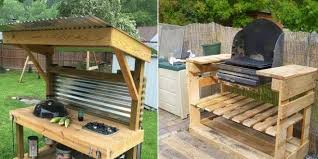 Comment Creer Un Barbecue Avec Des Palettes Palette Exterieure Idee Barbecue Meuble Plancha
