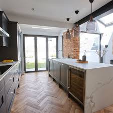 A Few More Images From Channel 4 S Old House New Home Where Our Zigzag Natural Kitchen Dining Room Combo Open Plan Kitchen Dining Living Modern Kitchen Design