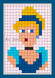 Personnage Disney Cendrillon Couverture Au Crochet Pixel Disney Kawaii Crochet Pixel