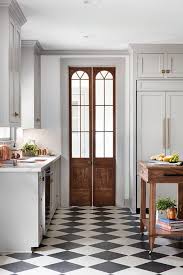 Checkerboard Kitchen Floors Are Back Like You Ve Never Seen Em Before Hunker In 2020 Tudor Style Homes Kitchen Flooring Fixer Upper Kitchen
