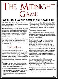 The Midnight Game O The Midnight Game Scary Games To Play Games To Play