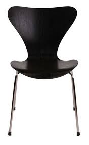 Replica Arne Jacobsen Series 7 Black Replica Furniture Chair Black Dining Chairs