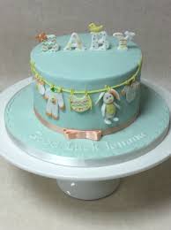Cute Little Baby Shower Cake In Gender Neutral Colour Scheme Baby Shower Cakes Neutral Baby Shower Cakes Shower Cakes