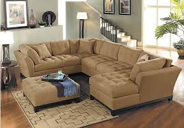 The 148 Inch Wide Cindy Crawford Metropolis Cardinal 3pc Sectional Sofa Review Living Room Sets Taupe Sectional Living Room Affordable Furniture Stores