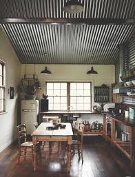 Corrugated Metal For Interior Walls Ceilings Chic Corrugated Tin Atticmag Kitchens Bathrooms Interior Design Home Home Decor House Interior