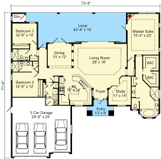 Plan 64304bt Open Concept Mediterranean House Plan Mediterranean House Plan Floor Plans Ranch Floor Plan Design
