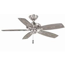 Hampton Bay Gazebo Ii 42 In Indoor Outdoor Brushed Nickel Ceiling Fan Yg187 Bn Ceiling Fan Brushed Nickel Ceiling Fan Gray Ceiling Fan