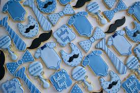 Bow Ties And Mustaches Baby Boy Cookies Mustache Baby Shower Theme Baby Cookies