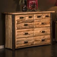 Hickory Logger 10 Drawer Log Dresser Rustic Cedar Hickory Dresser Rustic Bedroom Furniture Furniture Country Furniture