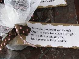 Prayer Candle Party Favor Baby Shower Candles Sweet Baby Shower Favors Baby Shower Favours For Guests
