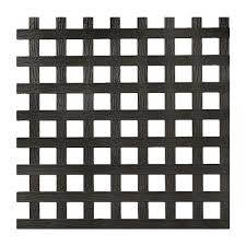 4 Ft X 8 Ft Black Privacy Square Vinyl Lattice Framed 222602 The Home Depot Plastic Lattice Square Lattice Lattice