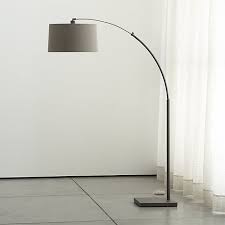Dexter Arc Floor Lamp With Grey Shade Reviews Crate And Barrel Arc Floor Lamps Modern Arc Floor Lamp Arched Floor Lamp