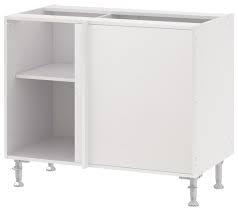 Caisson D Angle Bas Blanc En Melamine L 100 X H 85 X P 56 Cm Brico Depot En 2020 Meuble Cuisine Meuble Bas Meuble Angle Cuisine