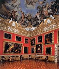 The Hall Of Mars In Palazzo Pitti Florence A Totally Baroque Room Boasts The Soaring Frescoed Ceiling By Pietro Da C Uffizi Gallery Baroque Painting Gallery