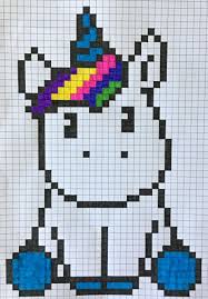 Unicorn Pixel Art Dibujos En Cuadricula Punto De Cruz Bordados En Punto Cruz