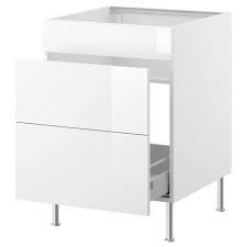 Faktum Meuble Evier Tri Dechets Abstrakt Blanc 60 Cm Ikea Meuble Evier Decoration Interieure Et Exterieure Ikea