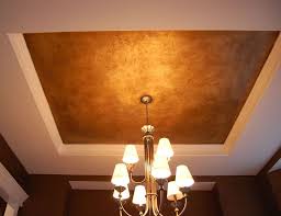 Kansas City Faux Finishing Interior Design Copper Ceiling Ceiling Design Colored Ceiling