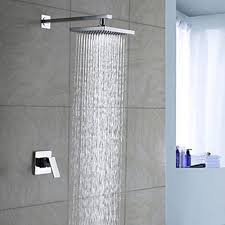 Chrome Wall Mount Rain Single Handle Shower Faucet Shower Faucet Sets Wall Mount Rain Shower Kohler Shower