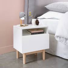 Table De Chevet Vintage Blanche Artic Maisons Du Monde Table De Chevet Vintage Table De Chevet Enfant Diy Table De Chevet