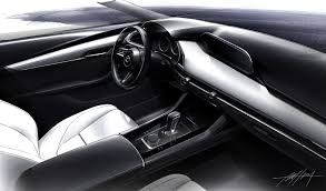 Mazda3 Interior Design Sketch Render Car Interior Sketch Mazda 3 Mazda