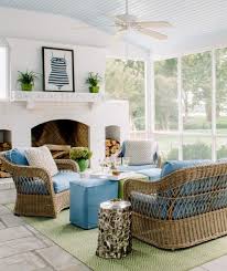 Coastal Sun Room Ideas With Wicker Rattan Rattan Furniture Living Room Indoor Wicker Furniture Coastal Living Rooms