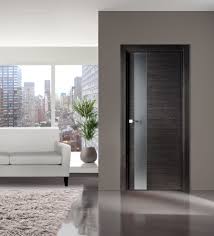 Flora 03 Modern Interior Door In Black Apricot Finish Indoor Doors Doors Interior Home Decor Furniture