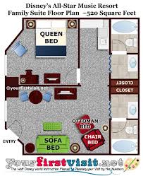 Photo Tour Of The Family Suites At Disney S All Star Music Resort Music Resort Walt Disney World Vacations Disney Value Resorts